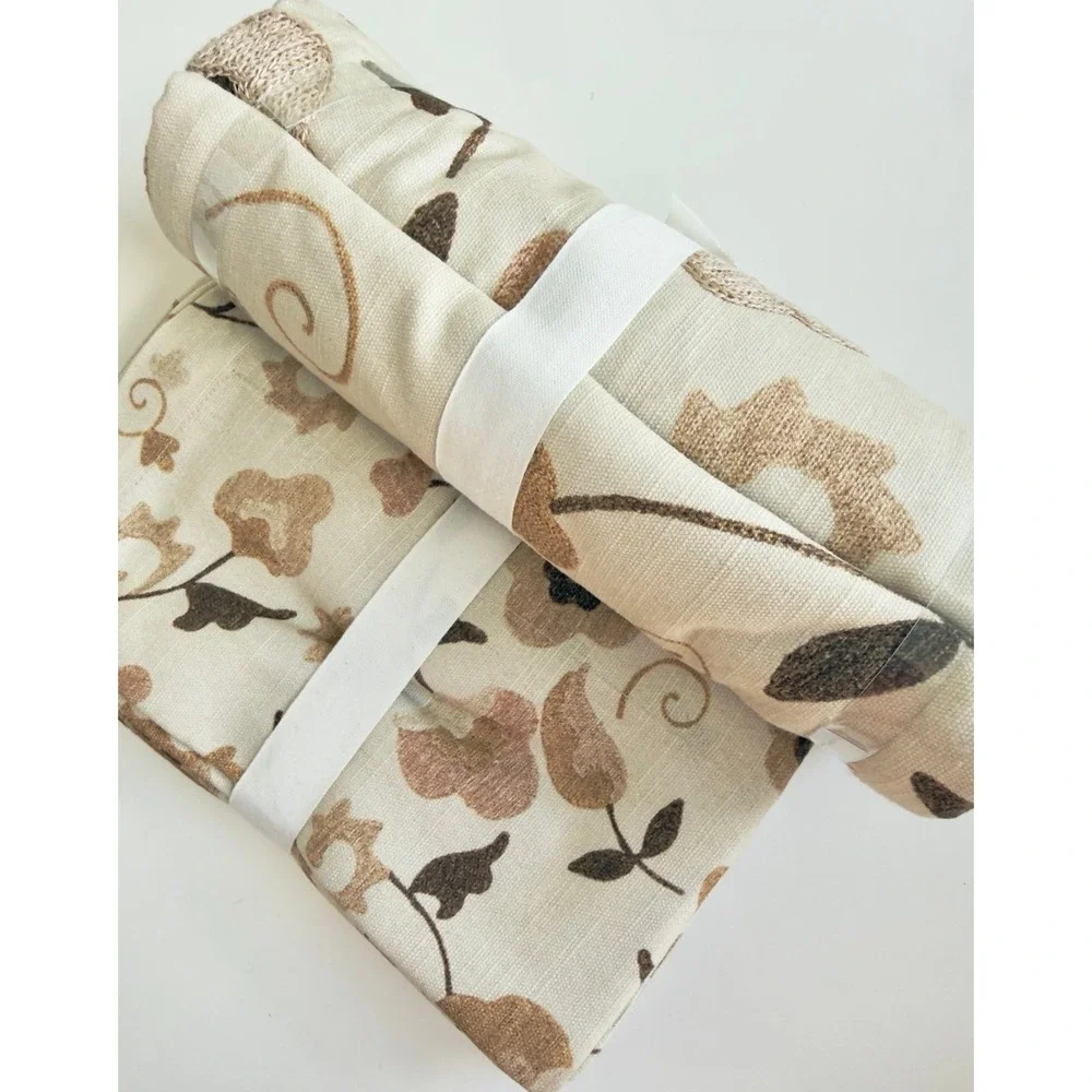 Pottery Barn Fall Suzani Embroidered Table Throw & Napkins, NWT, Retail $197